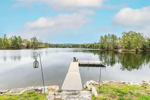 Private dock and lakefront yard