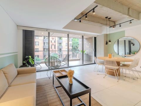 Apartment, Multiple Beds, Balcony, City View (Ekkos 201) | Living area