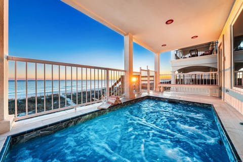 100% Direct Beachfront: No roads. No compromise. Enjoy a private beachfront pool and your own private steps straight down to the soft sugar sand. This is the enviable Destin getaway you’ve been looking for!