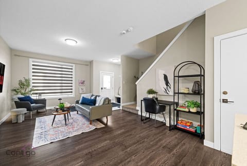 Perfect spot to unwind or plan your day with comfortable seating, ample natural light, and a dedicated workspace.