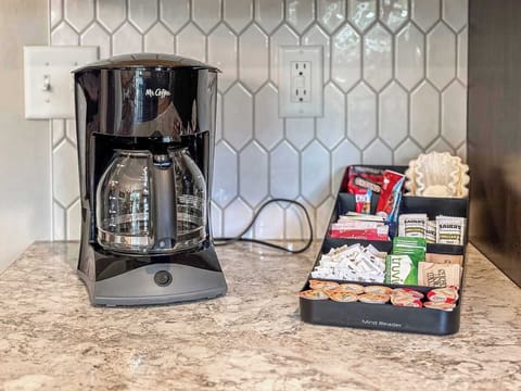 Charming coffee bar setup—perfect for your morning brew or an afternoon pick-me-up.