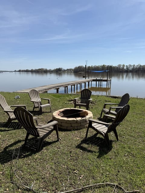 Lakeside private firepit