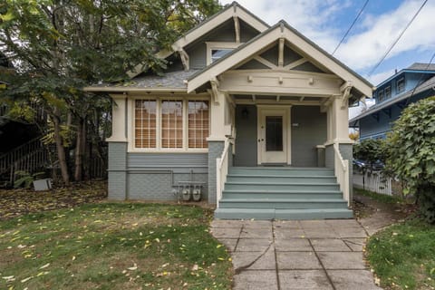 Front exterior and entry steps.