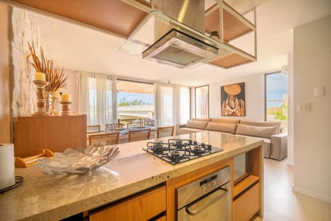 Villa | Private kitchen | Fridge, microwave, oven, stovetop