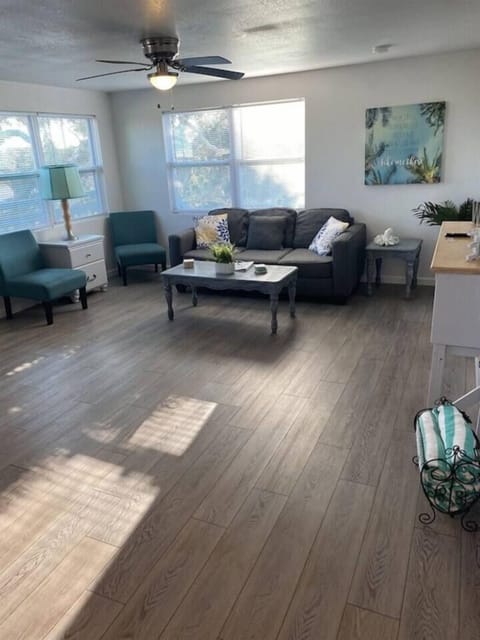 Spacious Living area with sofa bed. 