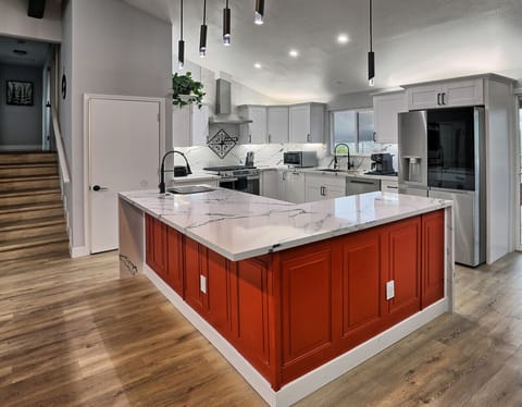 Cook and create in this gorgeous, fully equipped kitchen. Your vacation culinary hub!