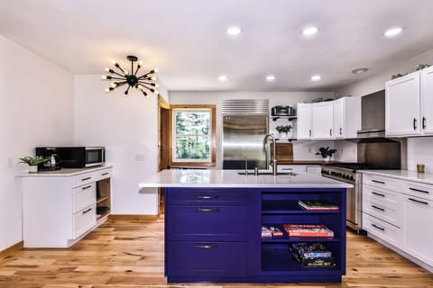 Plenty of counter space for meal prep.