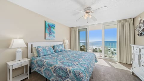 Master Bedroom with King bed and access to balcony