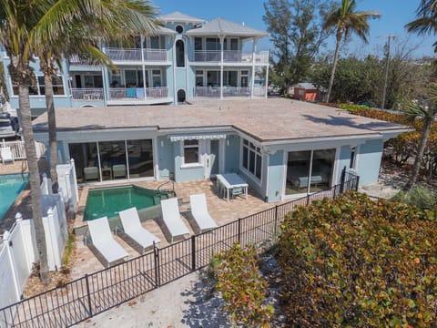 Stunning exterior view of the beachfront property