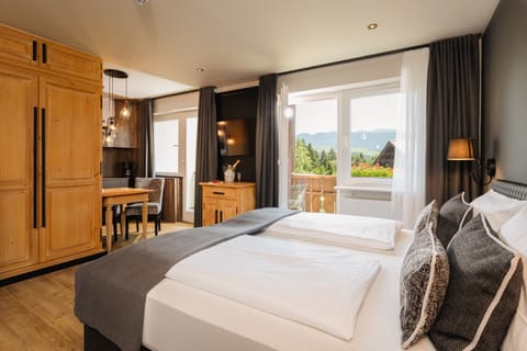 Superior-Studio, including Oberstaufen Plus Card | In-room safe, iron/ironing board, free WiFi, bed sheets