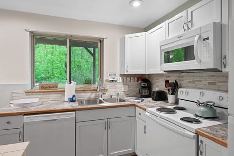 Sunny kitchen with everything you need.