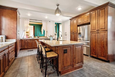 Large Chef's Kitchen with Updated Stainless Steel Appliances