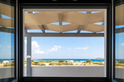 Paros Beach Studio Casa Costa Oro - view from workspace area