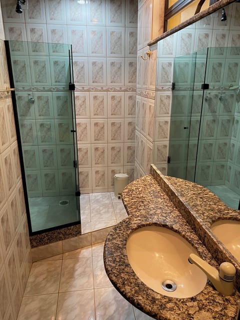 Comfort Triple Room, Balcony, Lake View | Bathroom | Shower, towels, soap, shampoo