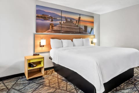 Standard Room, 1 King Bed | Desk, blackout drapes, soundproofing, iron/ironing board