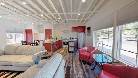Spacious living room with an open concept