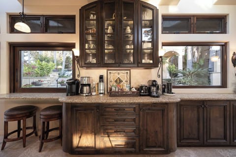 A beautifully designed beverage nook—perfect for brewing, entertaining, and starting your day in style.