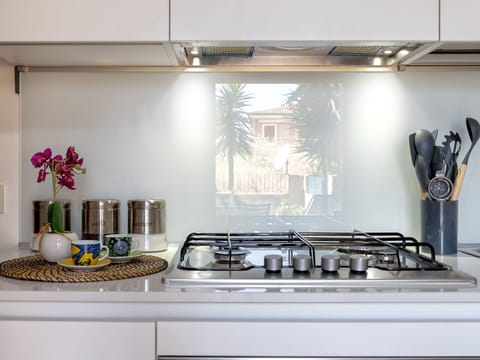 Kitchen, Kitchen Appliance, Major Appliance, Kitchen Stove, Countertop, Interior Design, Gas Stove, Home Appliance, Stove, Lighting