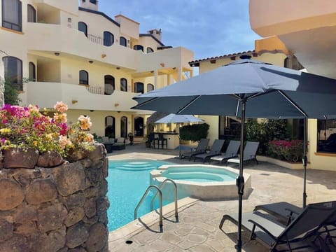 Pool with plenty of lounge chairs