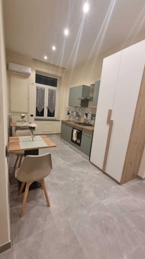 Mini-fridge, oven, stovetop, espresso maker