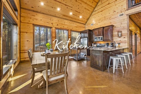 Gather around the dining table for meals with a view.