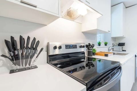 Contemporary kitchen with all the essentials for your culinary adventures.