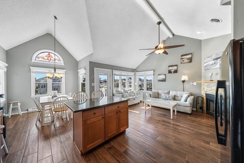 Inviting living and kitchen space with plenty of natural light