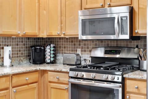Gas Stove and Keurig Coffee Maker