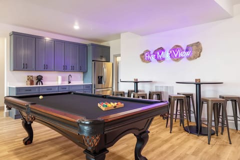 Lower level entertainment with pool and ping pong!