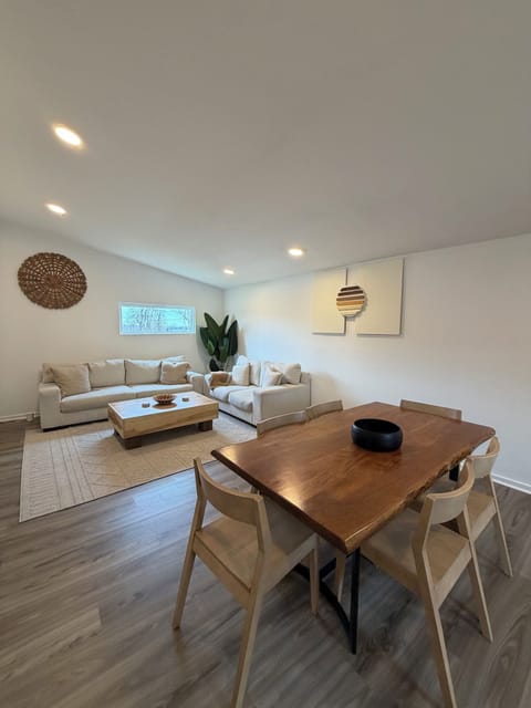 2nd floor open concept living room/ dining and kitchen