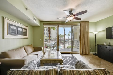Living room with balcony access