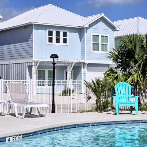 The community pool is right outside your front door