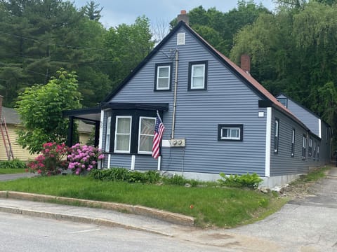 The right side of the home. 