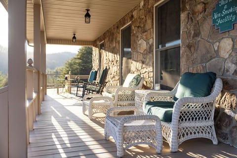 This covered porch is where true peace and Southern comfort live together.