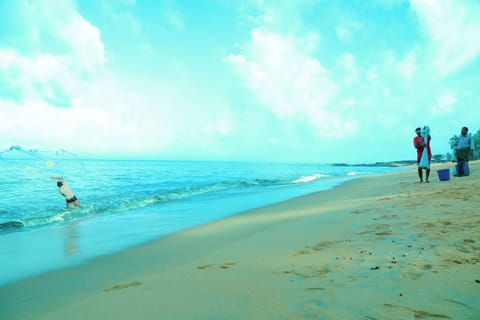 Beach nearby, white sand