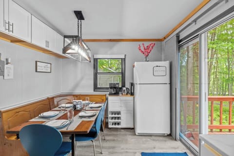 Cozy dining area tucked in the corner—great for gathering and conversation
