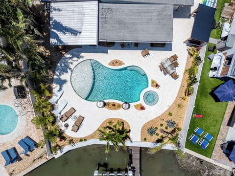 Waterfront oasis with pool, spa, boat and dock available!