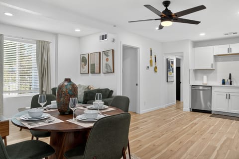 Open dining area | perfect for working lunch or cozy movie nights | with view of