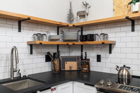 Kitchen amenities can be found in both units!