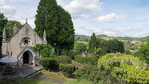 The Old Chapel rests above the Slad Valley with stunning views