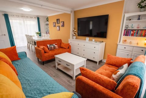 Open-plan living and dining flows together for relaxed family gatherings.