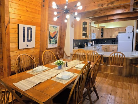 Dining and kitchen areas