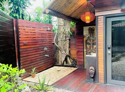 Outdoor shower experience!