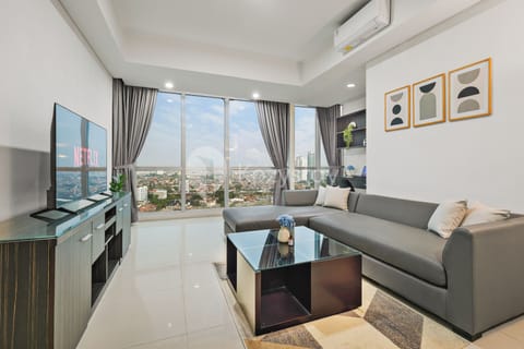 Apartment, 2 Bedrooms, City View | Living area | Flat-screen TV