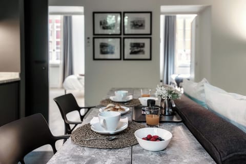Apartment | Private kitchen | Full-size fridge, oven, stovetop, dishwasher