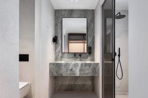 Comfort Room, Balcony, Sea View | Bathroom | Shower, rainfall showerhead, eco-friendly toiletries, hair dryer