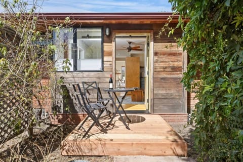 Private outdoor patio perfect for morning coffee