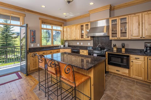 Bar seating for three people | Main Level