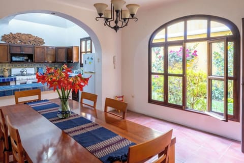 Spacious dining room