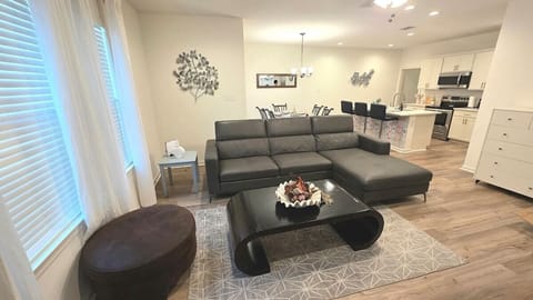 Warm Living Room with Kitchen View - Made for Shared Moments